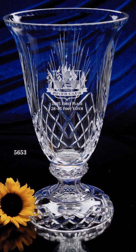 Crystal Grandee Award Vase (14
