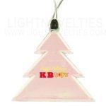 Holiday Tree Light Up Pendant Necklace W/ Red LED