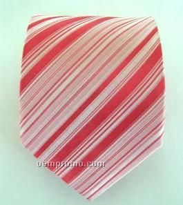 Silk Necktie - Pastel Stripe