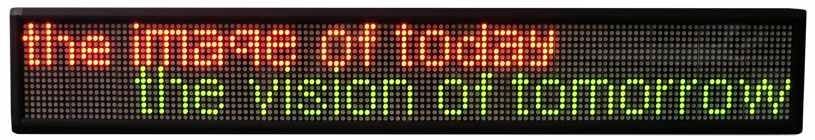 40" Tri-color Programmable LED Sign