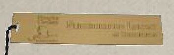 Antique Or Polished Finish Bookmark (4")