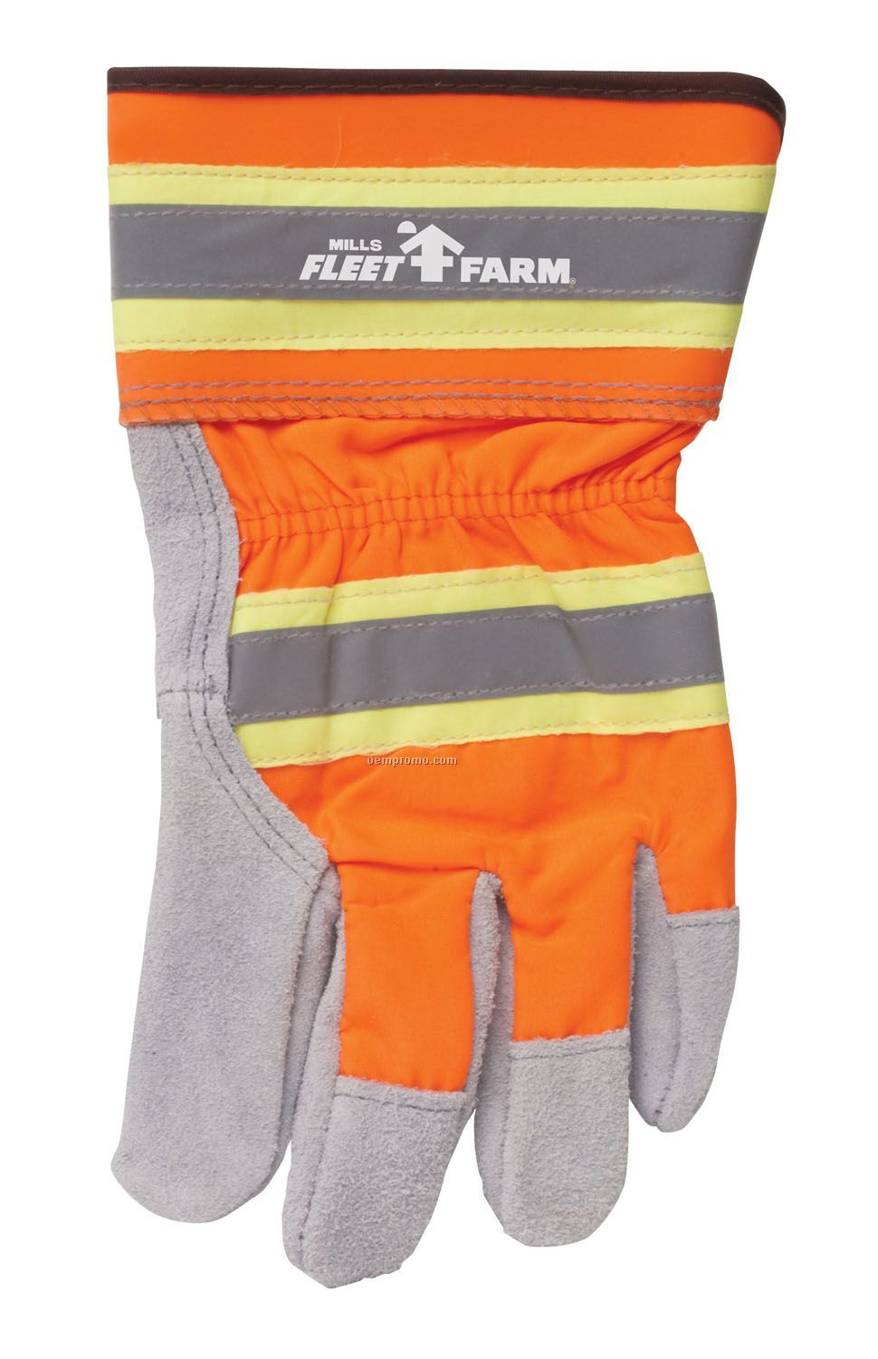 Black Canyon High Visibility Split Cowhide Gloves With Reflective Tape