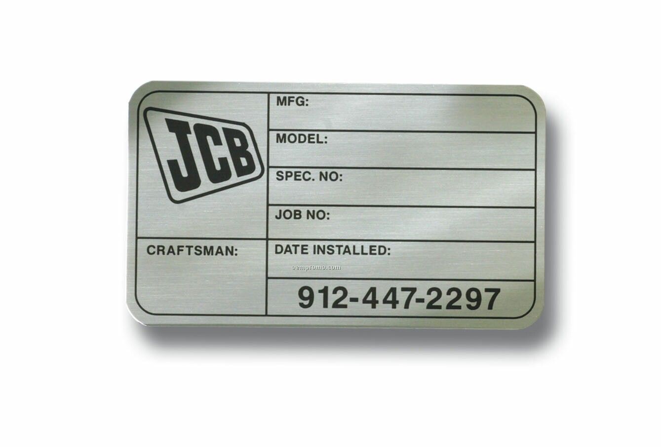 Etched Commercial Plates (Up To 12" Square)