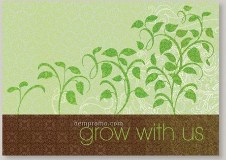 Grow With Us Prospecting Card W/ Unlined Envelope