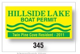 Rectangle Clear Polyester Square Cut Parking Permit Decal (3"X2")