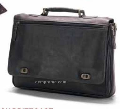 Turn Lock Briefcase - Vachetta Leather