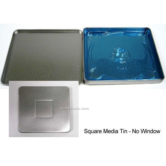 Square CD Tin