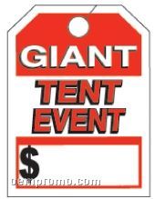 V-t Special Event Mirror Hang Tag (Giant Tent Event) 8 1/2"X11 1/2"