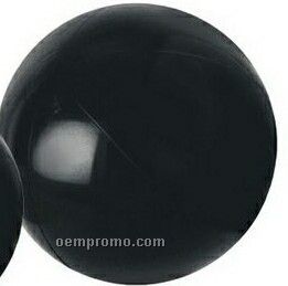 9" Inflatable Solid Black Beach Ball