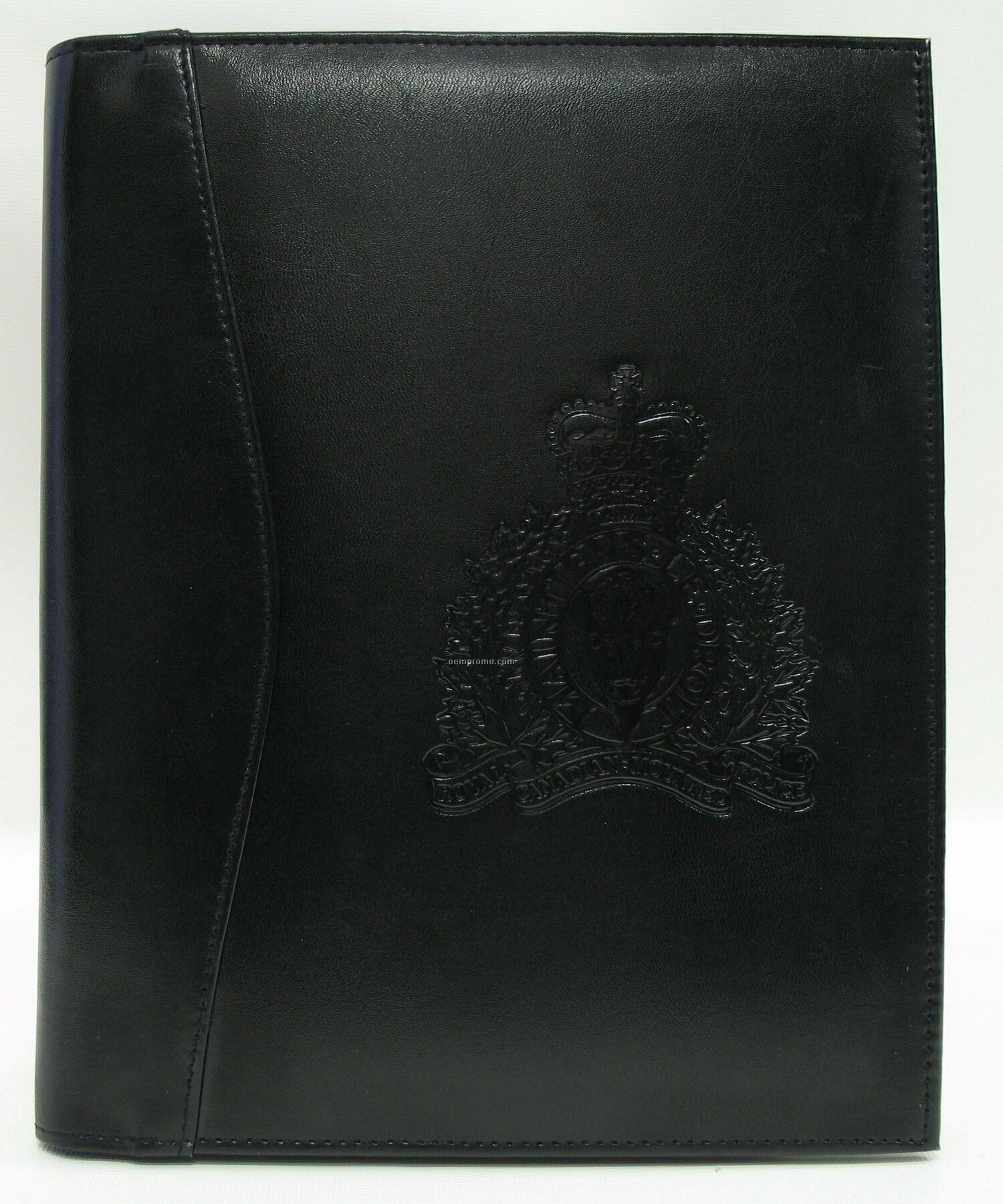 Black Stone Wash Cowhide Bi-fold Journal