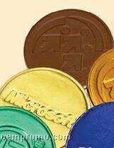 Foil Wrapped Chocolate Coin W/ Label