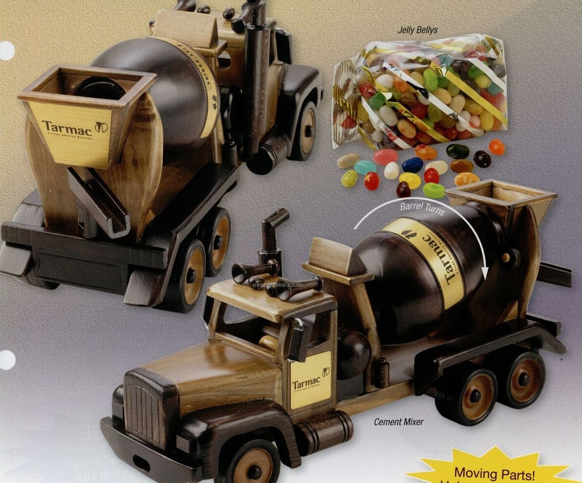 Wooden Cement Mixer W/ Deluxe Mixed Nuts (No Peanuts)
