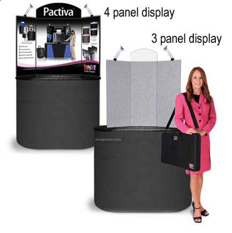 Pactiva 3 Panel Tabletop Display With Custom Graphics