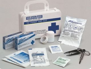 Premium Ansi 10 Person Plastic First Aid Kit