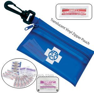 Take-a-long First Aid Kit #2 W/ Ointment, Ibuprofen & Vinyl Pouch