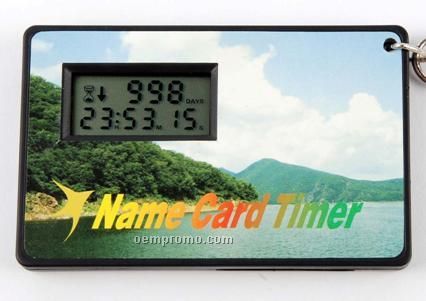 Credit Card Size Timer With Key Ring