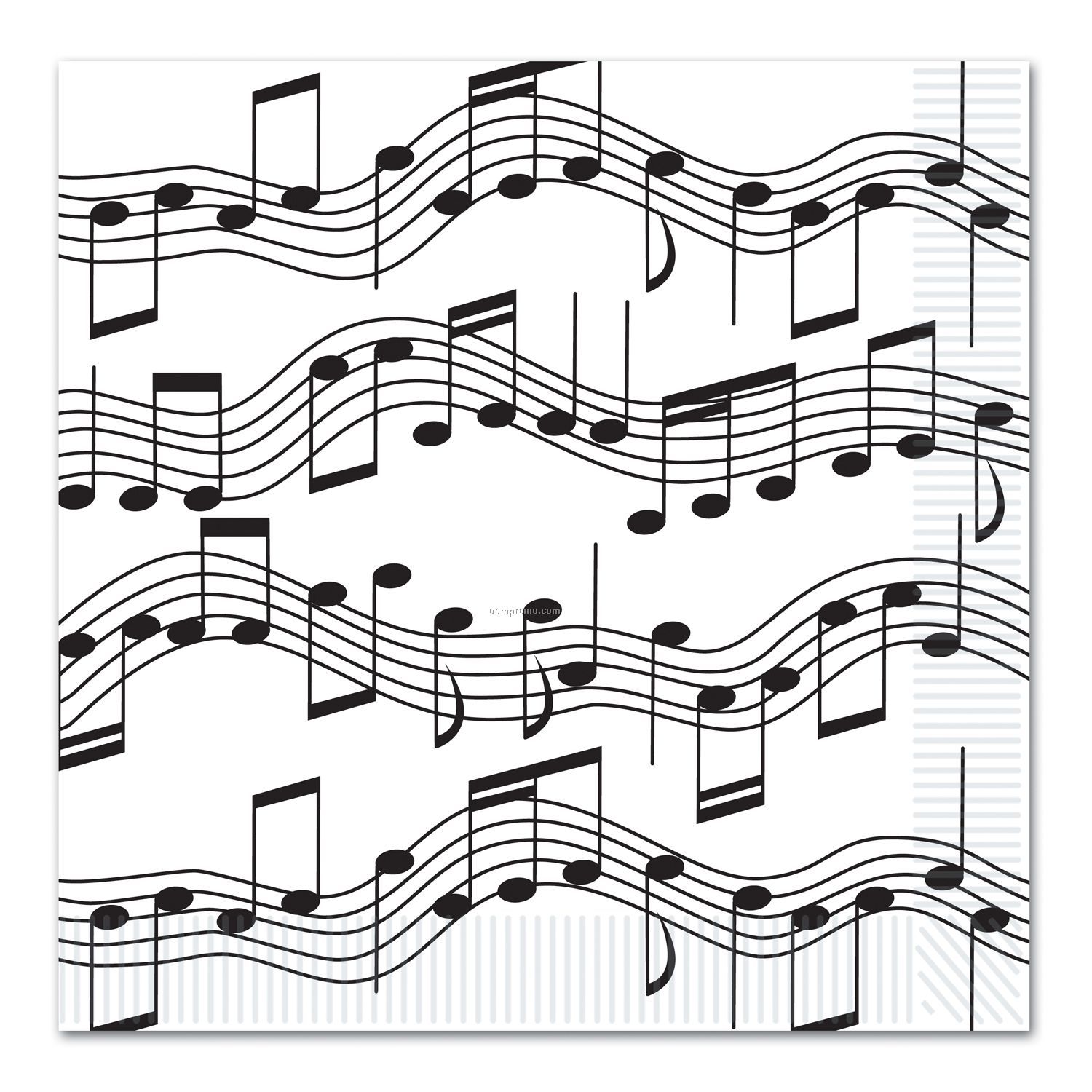 Musical Note Luncheon Napkin
