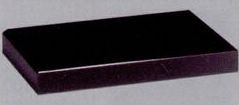 Rectangle Black Glass Base (6"X3/4"X6")