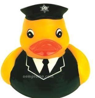 Rubber Smart Police Duck