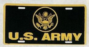 Us Army Military License Plate