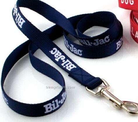 1/2" Screen Printed Dog Leash With 13 To 15 Day Shipping