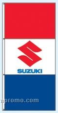 Double Face Dealer Free Flying Drape Flags - Suzuki