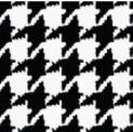 Houndstooth Black White Pot Holder