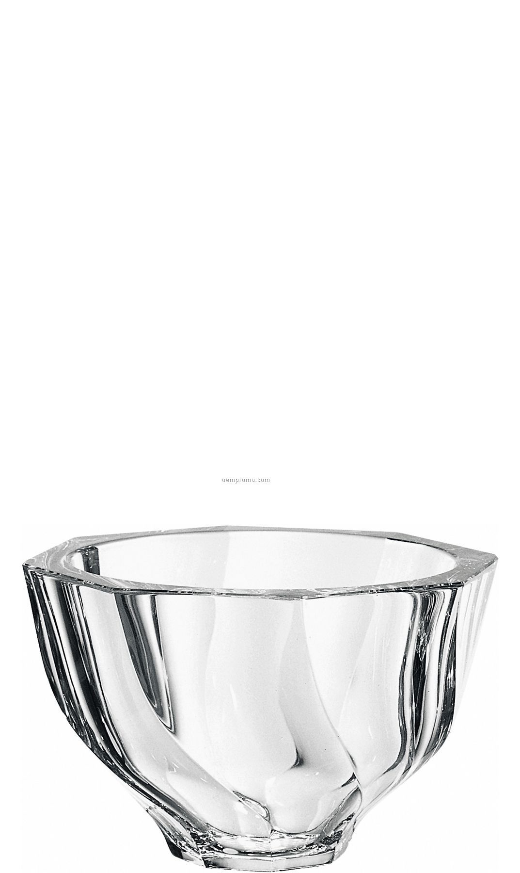 Residence Crystal Biased Cut Bowl By Olle Alberius (3 1/8