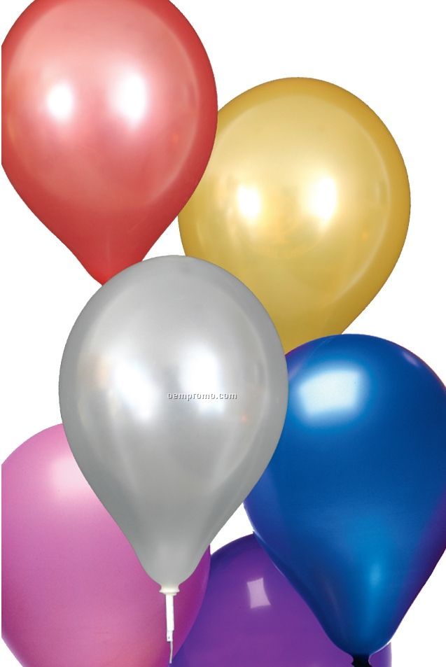Unimprinted 9" Luminous Natural Latex Balloon