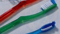 Adult Toothbrush W/ Curved Handle