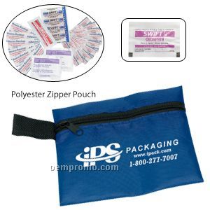 Doctor's Kit #1 W/ Ibuprofen Packet & Polyester Zipper Pouch