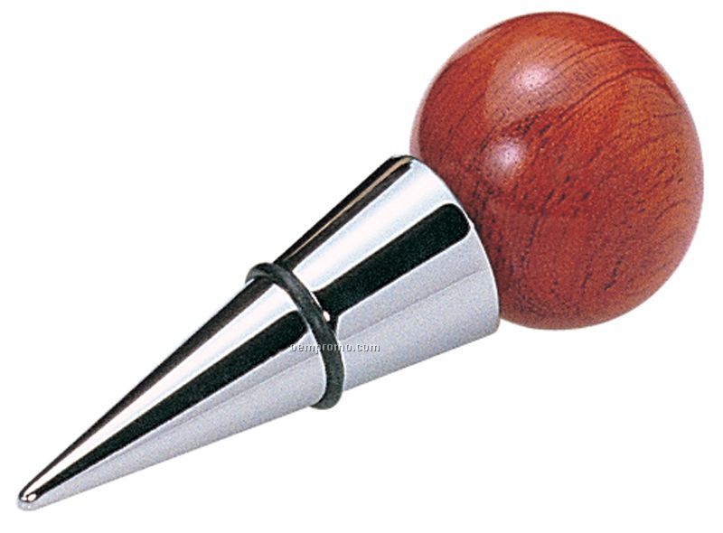 Hand Made Rosewood Wine Stopper With Enlarged Wood Top