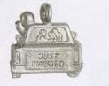 Just Married Wine Charm
