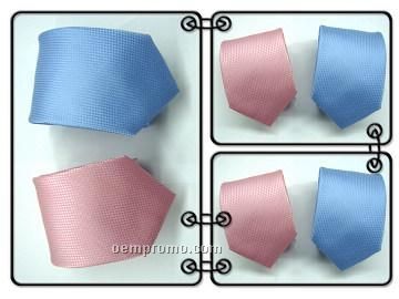 Silk Necktie - Pastel Tonal Squares