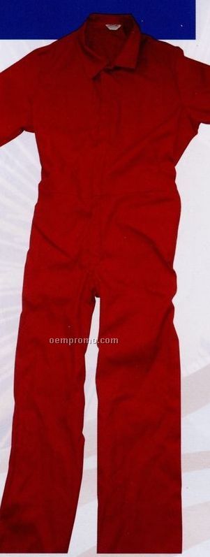 Unlined Short Sleeve Twill Overalls (S-xl)