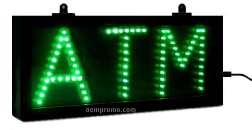 16" Green Atm LED Sign