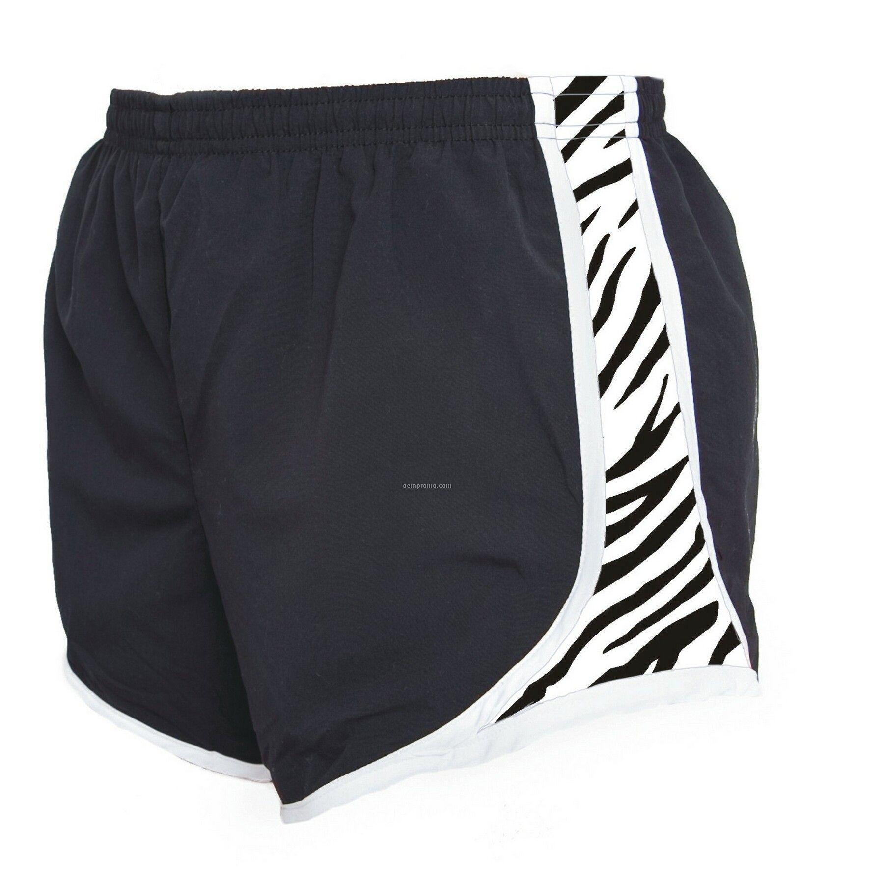 Adult Black/White Zebra Print Velocity Shorts