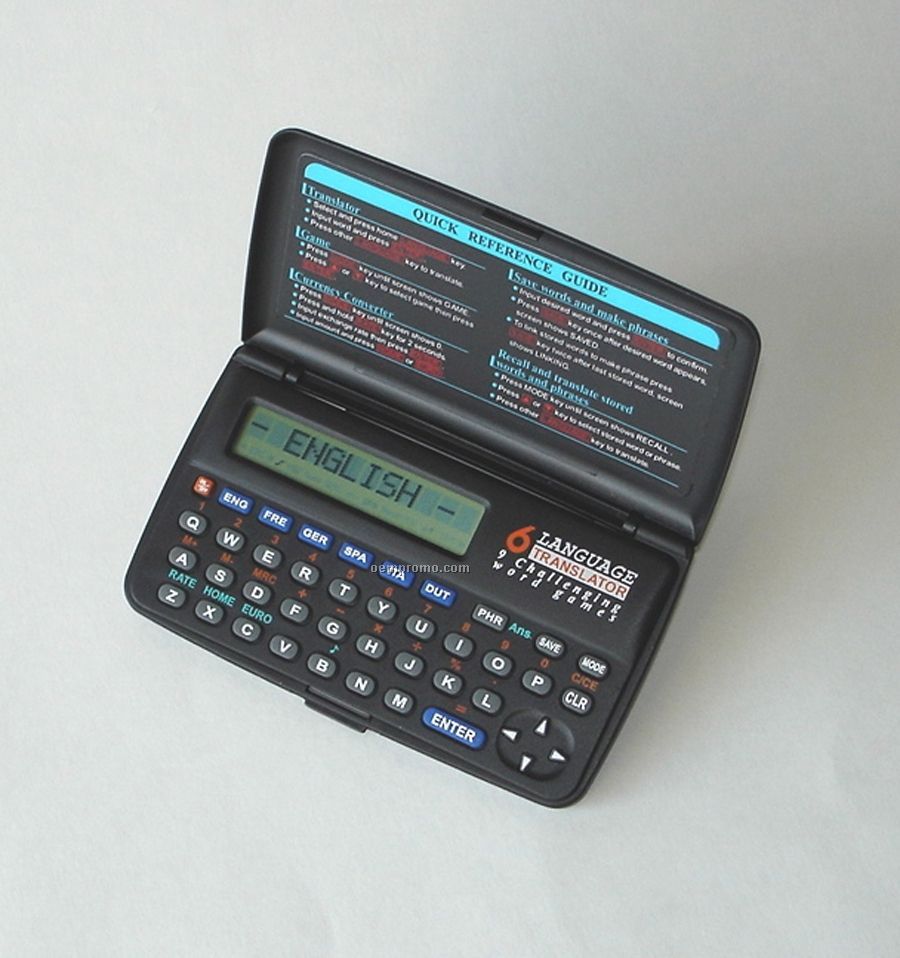 Six Language Digital Translator (4-1/2"X1/2"X2-5/8")