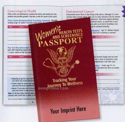 Women's Health Tests And Screening Passport