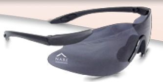 Strike Force (8650) II Sport Black Radians Glasses W/ Clear Lens