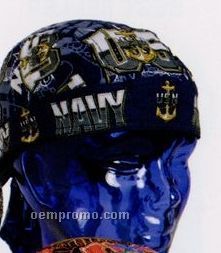 Us Navy Cotton Do Rag With Terry Sweatband