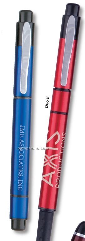 Duo II Hi-lighter / Gel Pen Combination Metallic Red Pen