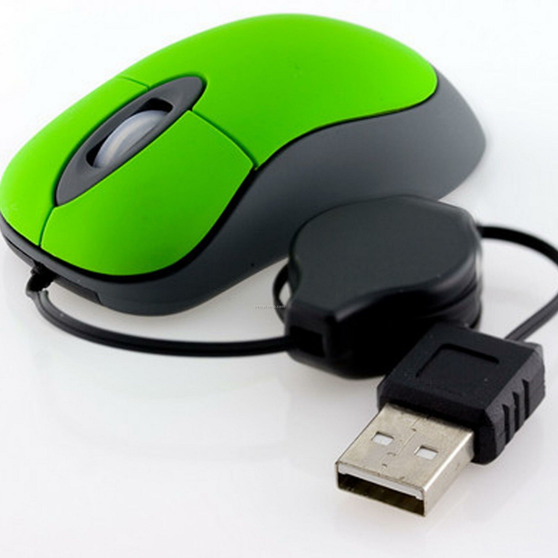 Fly USB Mini Optical Mouse W/ Retractable Cord