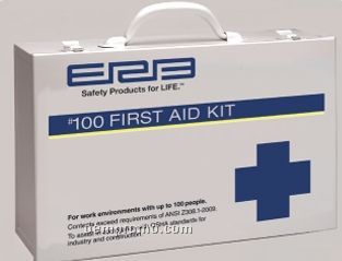 Premium Ansi 100 Person Metal First Aid Kit