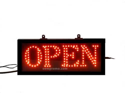 16" Red Open LED Sign