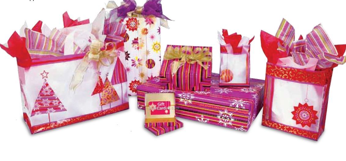 Holiday Mini Stripe Pop Up Gift Card Box Coordinate