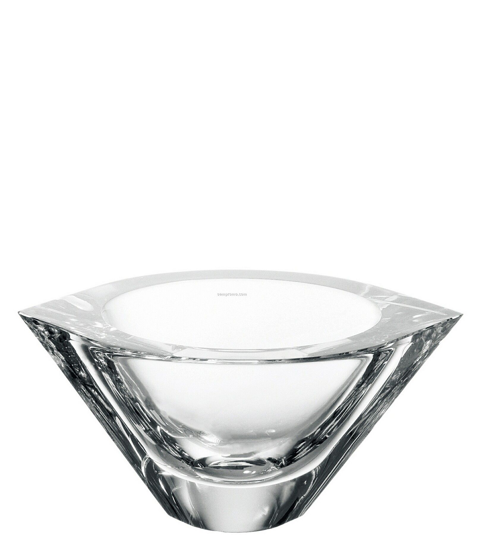 Marin Crystal Elliptical Bowl By Jan Johansson (3 3/4"X8 1/4")
