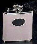 Stainless Steel Flask - Pink Leather (2.5 Oz.)