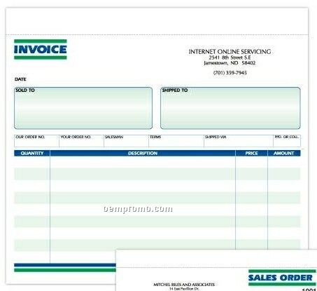 2 Part Invoice Formatted Snap Set