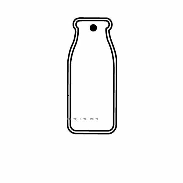 Stock Shape Collection Milk Bottle Key Tag